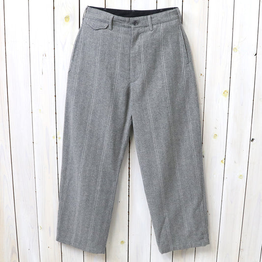 ENGINEERED GARMENTS : Officer Pant-Wool Striped HB (Lt.Grey)