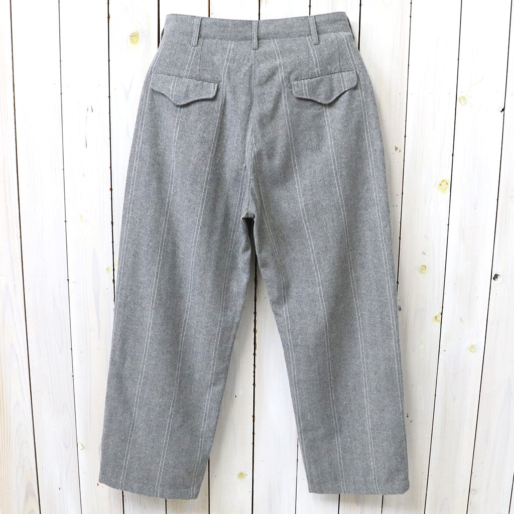 ENGINEERED GARMENTS : Officer Pant-Wool Striped HB (Lt.Grey)