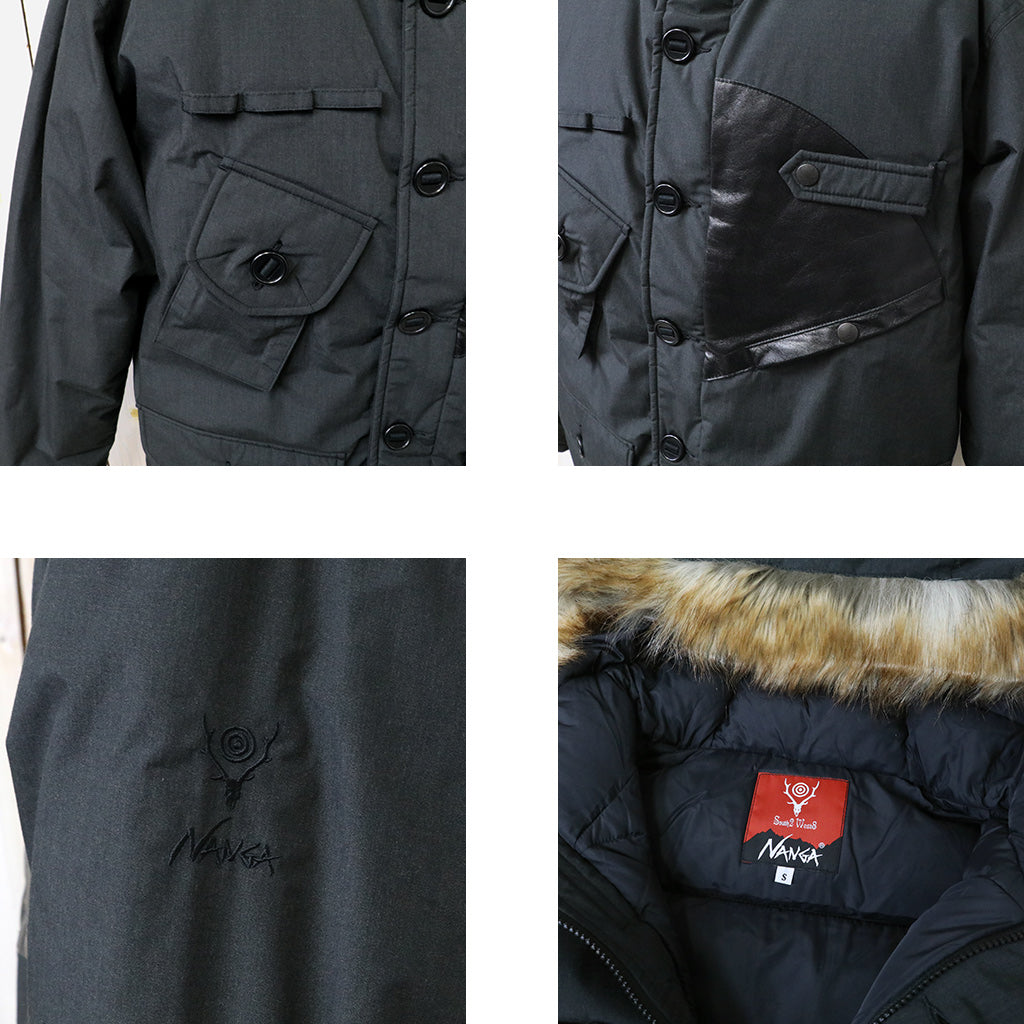 SOUTH2 WEST8xNanga : Tenkara Down Jacket-HINOC (Black)