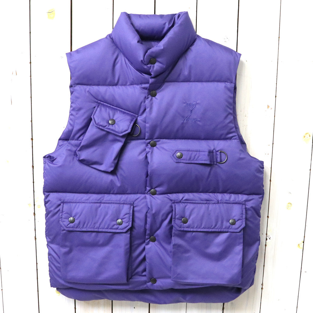 SOUTH2 WEST8xNanga : River Trek Down Vest-PE Ripstop (Purple)