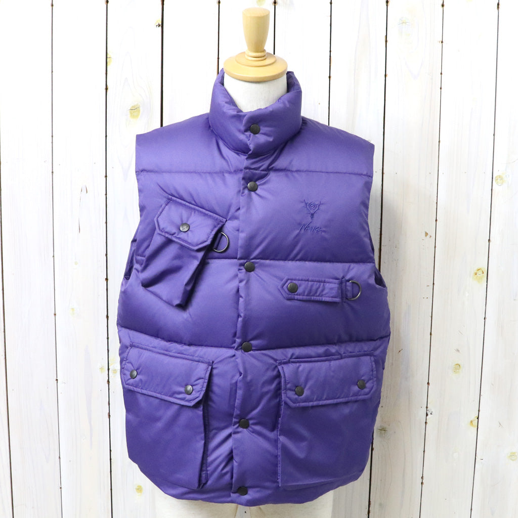 【SALE40%OFF】SOUTH2 WEST8xNanga : River Trek Down Vest-PE Ripstop (Purple)