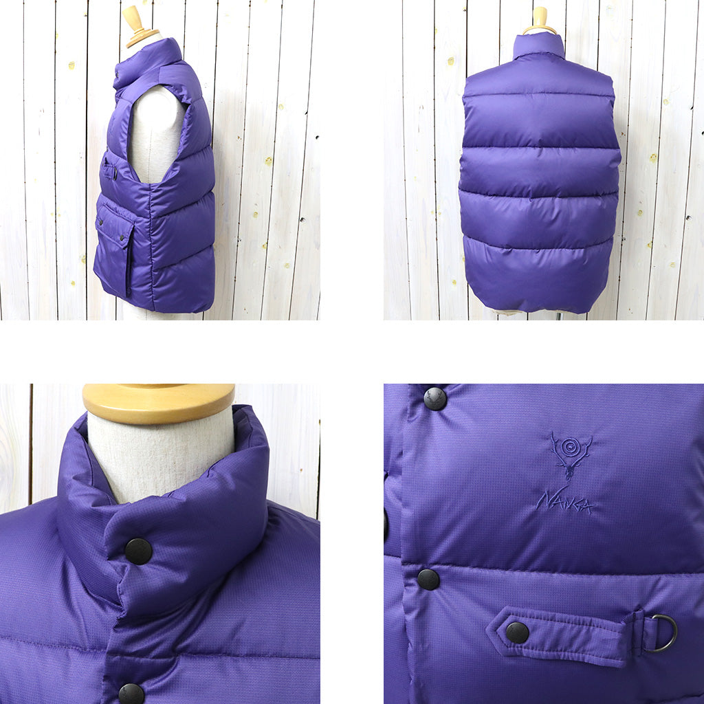 SOUTH2 WEST8xNanga : River Trek Down Vest-PE Ripstop (Purple)