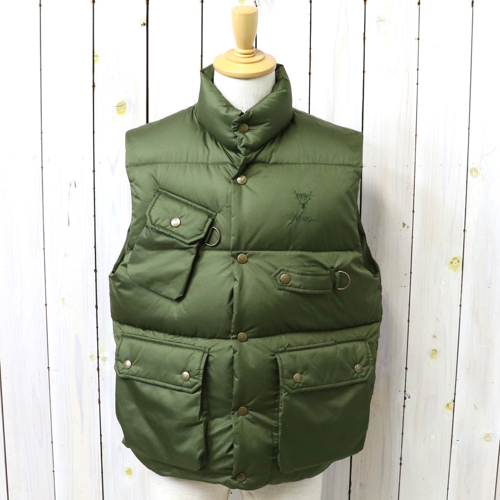 SOUTH2 WEST8xNanga : River Trek Down Vest-PE Ripstop (Olive)