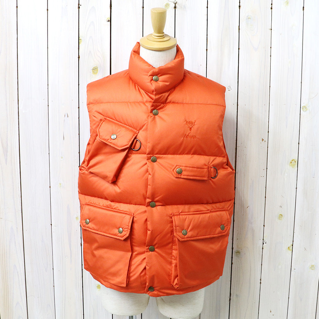 SOUTH2 WEST8xNanga : River Trek Down Vest-PE Ripstop (Orange)
