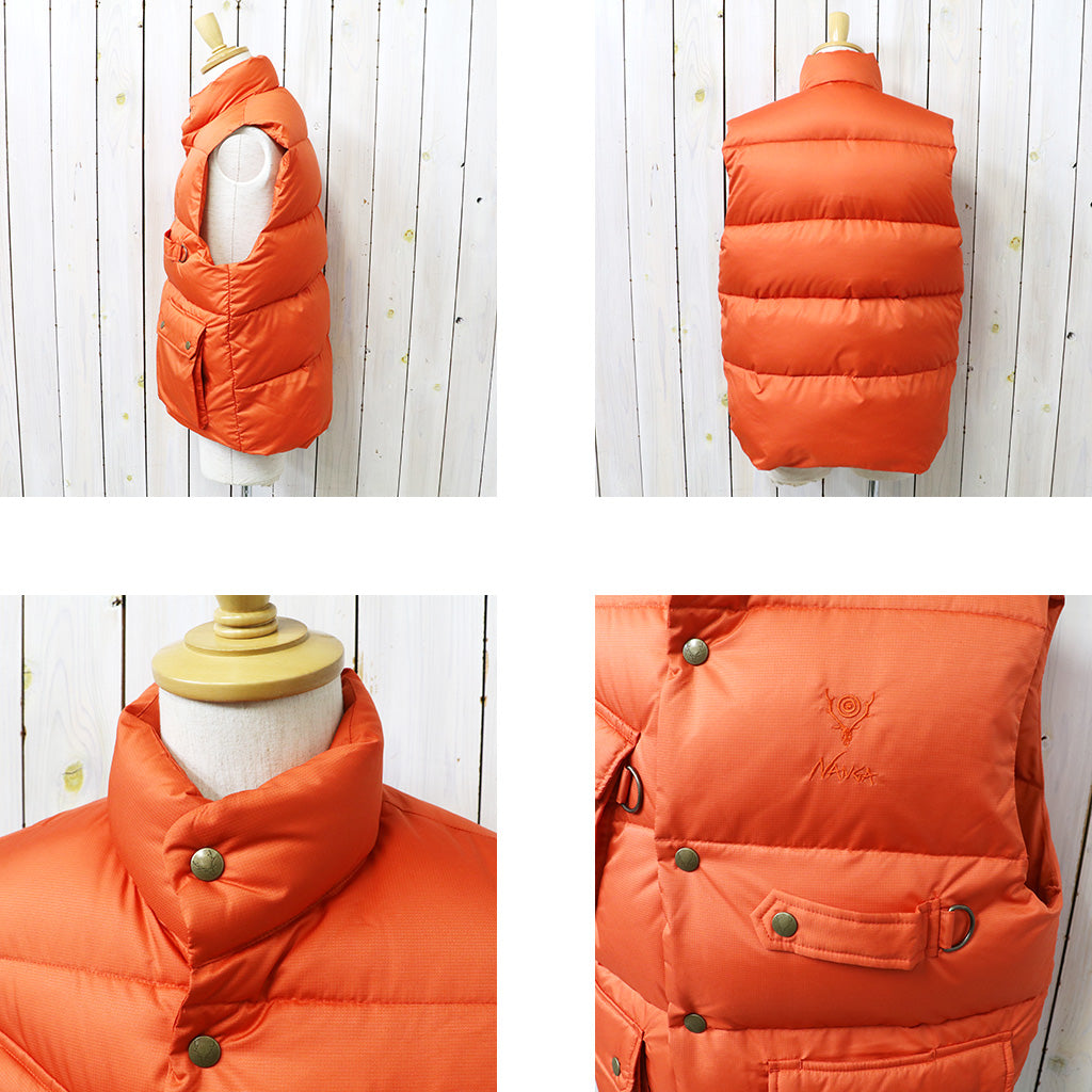 SOUTH2 WEST8xNanga : River Trek Down Vest-PE Ripstop (Orange)