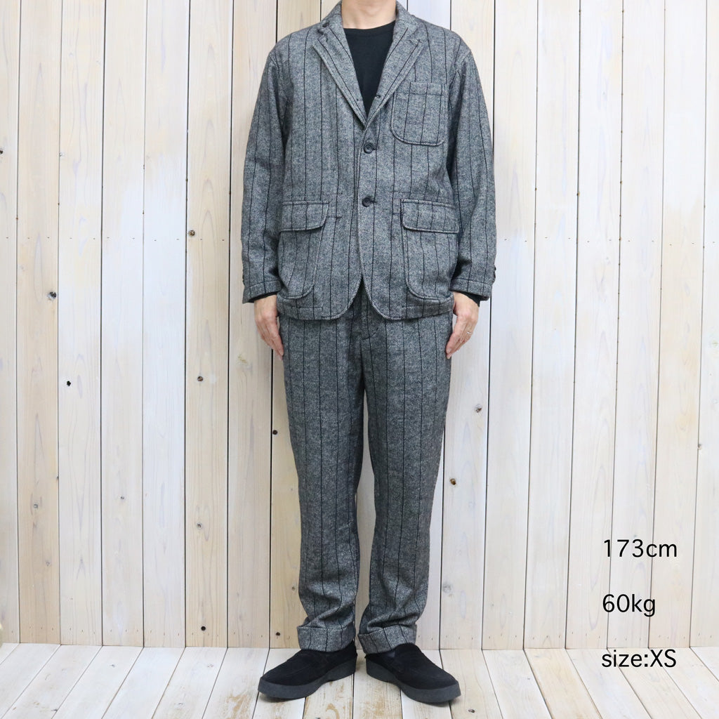 ENGINEERED GARMENTS : Loiter Jacket-Wool Striped HB (Dk.Grey)