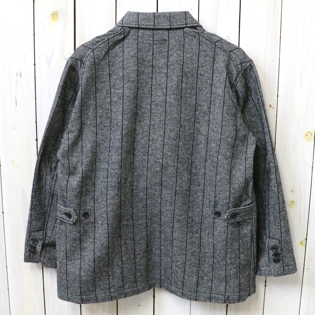ENGINEERED GARMENTS : Loiter Jacket-Wool Striped HB (Dk.Grey)