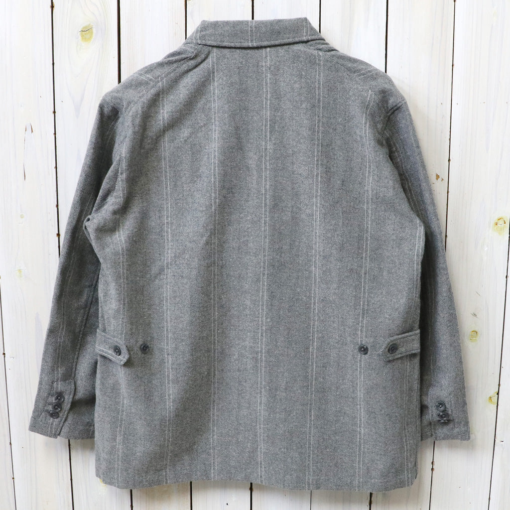 ENGINEERED GARMENTS : Loiter Jacket-Wool Striped HB (Lt.Grey)