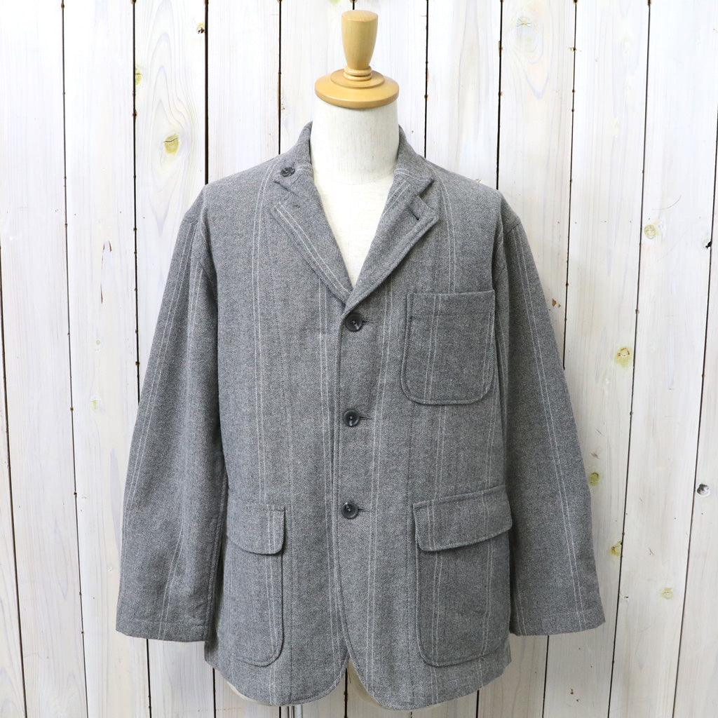 ENGINEERED GARMENTS : Loiter Jacket-Wool Striped HB (Lt.Grey)