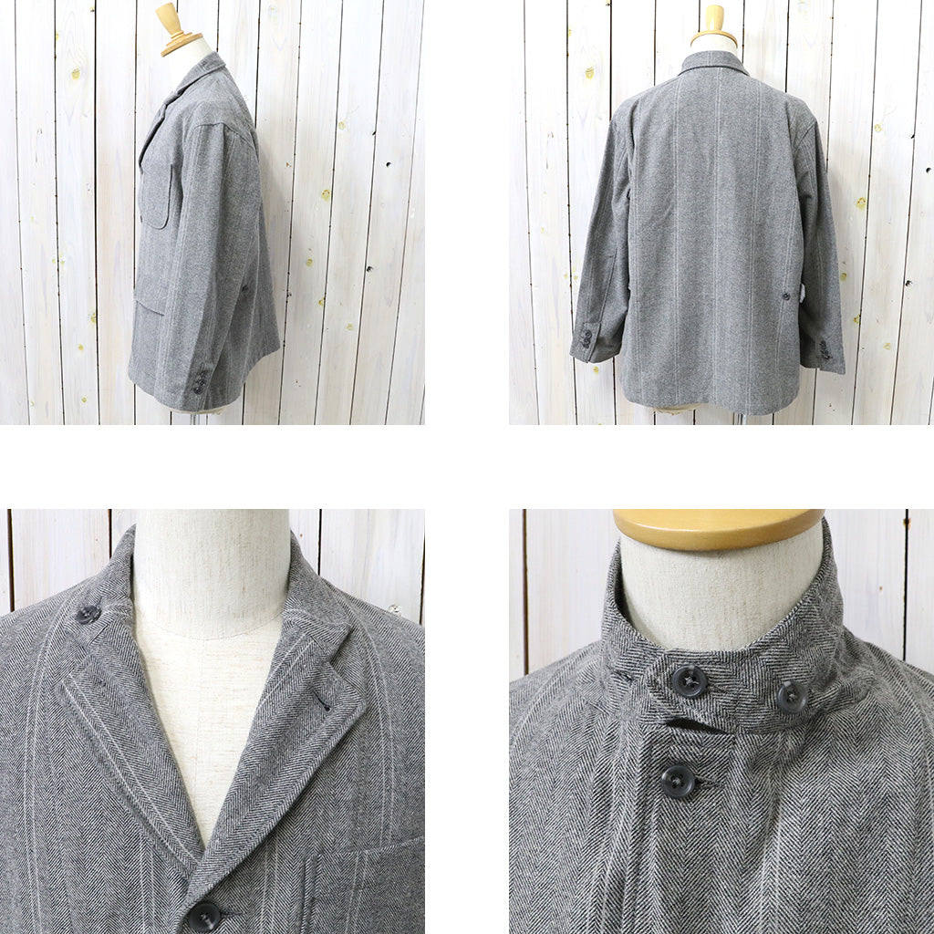 ENGINEERED GARMENTS : Loiter Jacket-Wool Striped HB (Lt.Grey)
