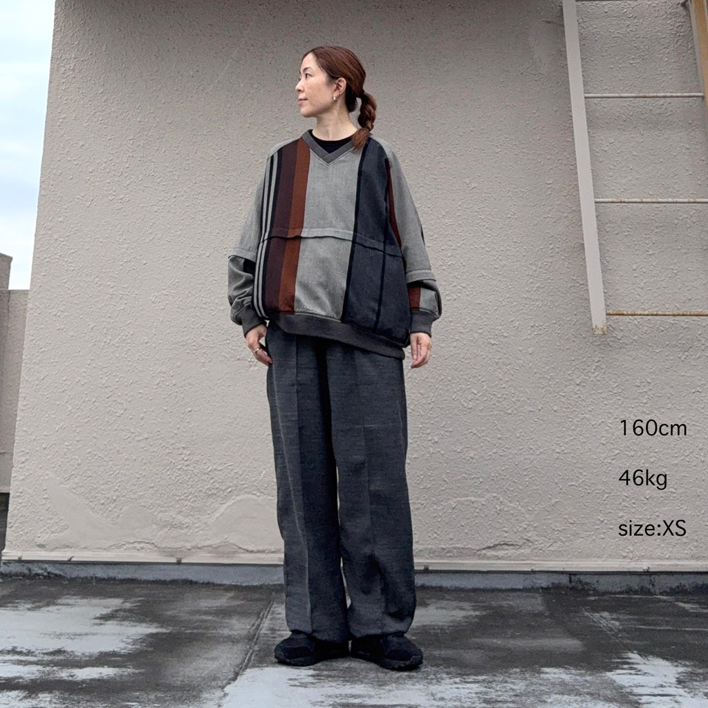 ENGINEERED GARMENTS : Knit Leisure Pant-Tri Blend Jersey Knit (Charcoal)