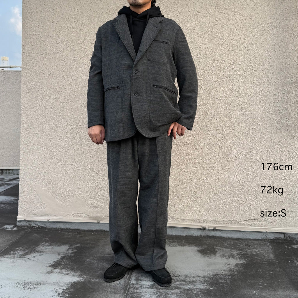 ENGINEERED GARMENTS : Knit Leisure Pant-Tri Blend Jersey Knit (Charcoal)