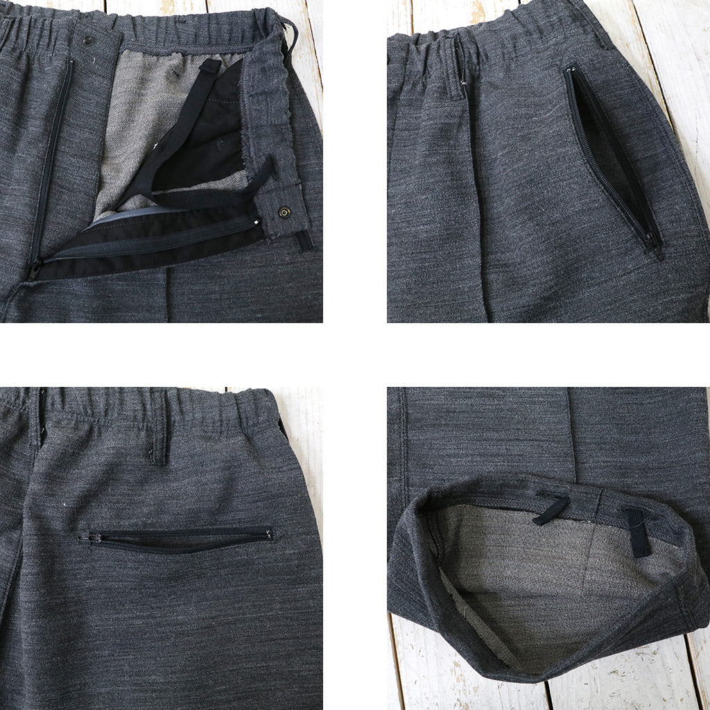 ENGINEERED GARMENTS : Knit Leisure Pant-Tri Blend Jersey Knit (Charcoal)