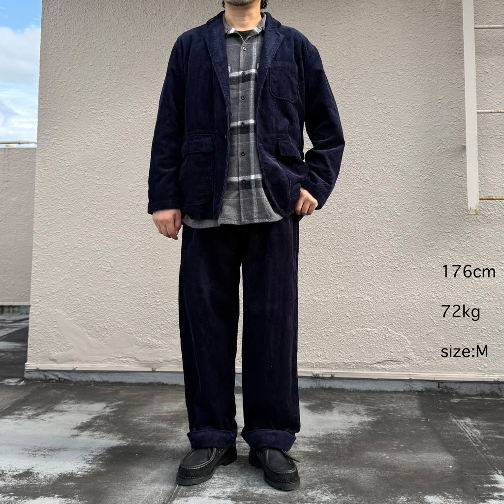 ENGINEERED GARMENTS : Carlyle Pant-8W Corduroy (Dk.Navy)