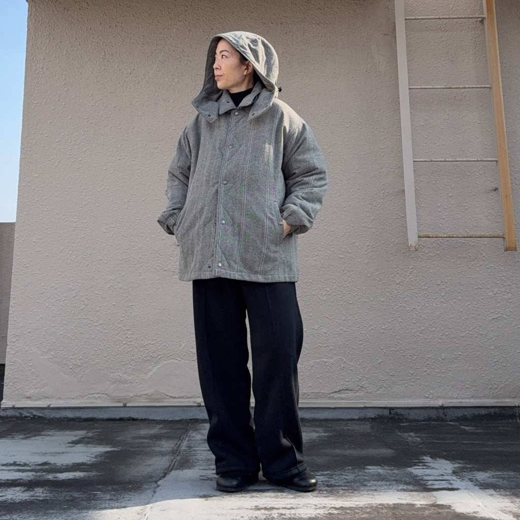 【SALE50%OFF】ENGINEERED GARMENTS : Wind Breaker-Wool Striped HB (Lt.Grey)