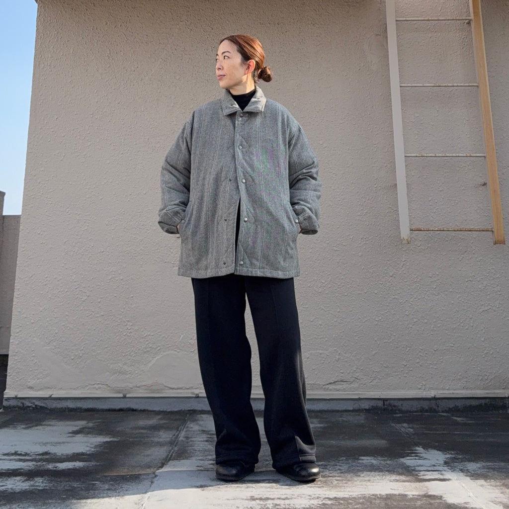 【SALE40%OFF】ENGINEERED GARMENTS : Wind Breaker-Wool Striped HB (Lt.Grey)