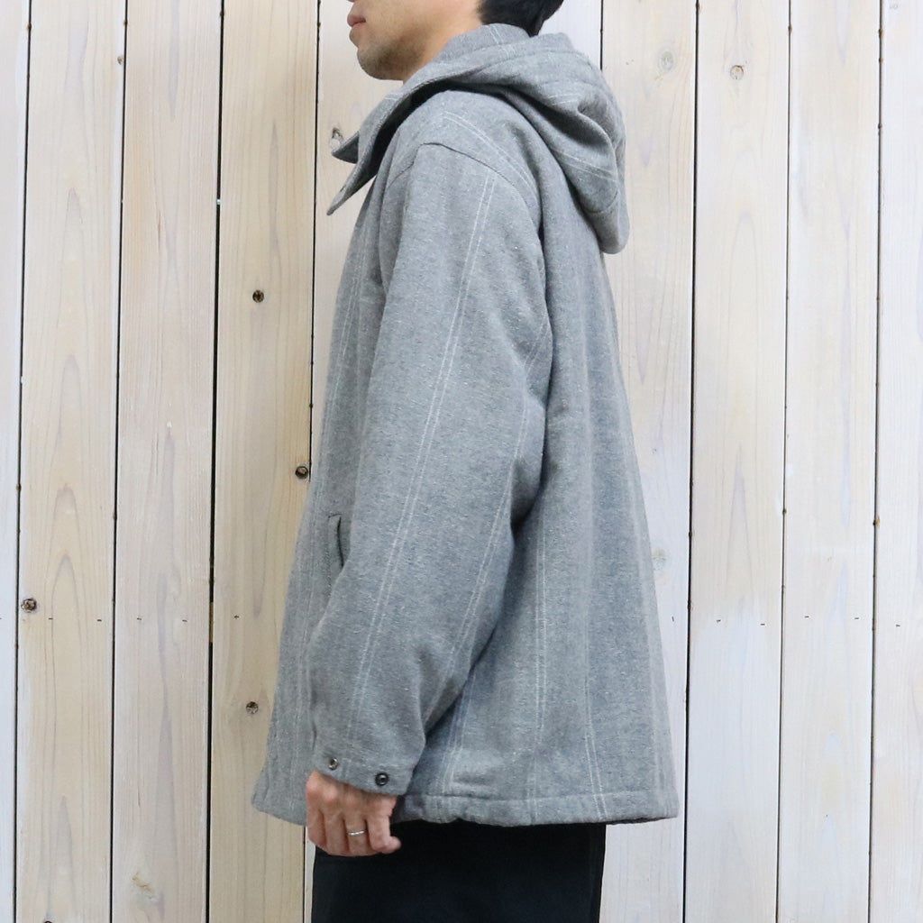 ENGINEERED GARMENTS : Wind Breaker-Wool Striped HB (Lt.Grey)
