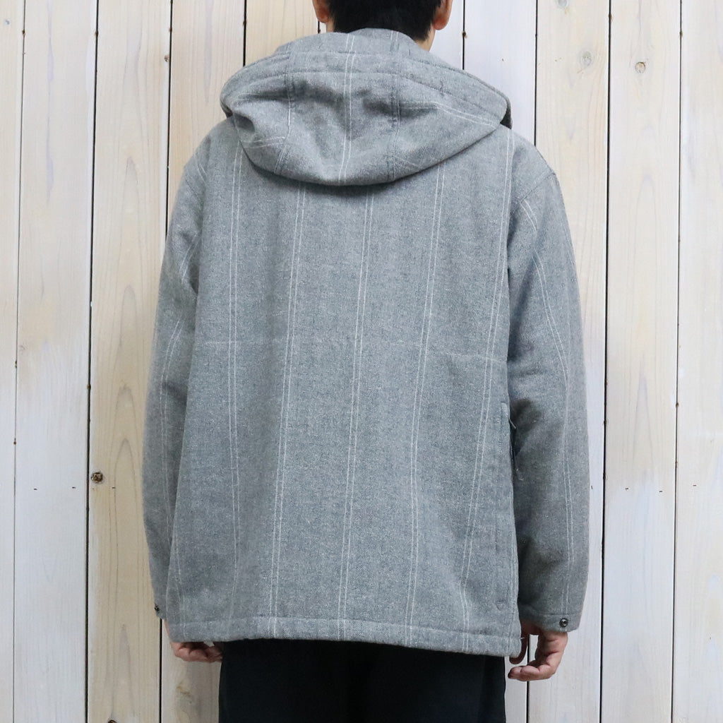 ENGINEERED GARMENTS : Wind Breaker-Wool Striped HB (Lt.Grey)