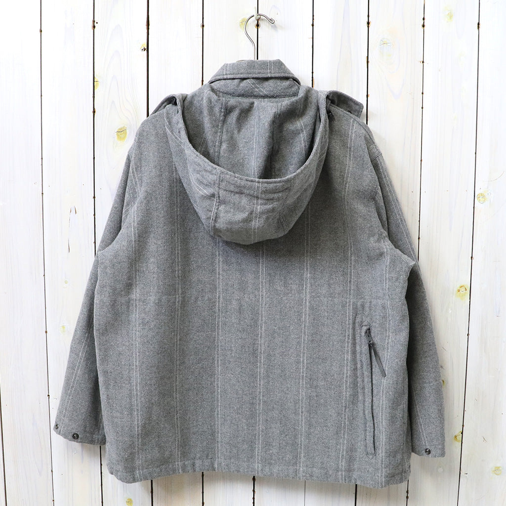 ENGINEERED GARMENTS : Wind Breaker-Wool Striped HB (Lt.Grey)