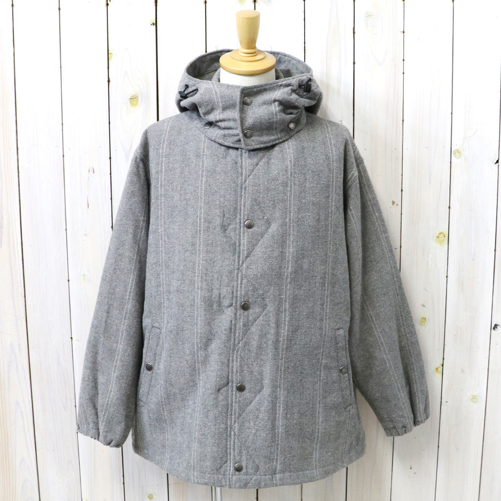 ENGINEERED GARMENTS : Wind Breaker-Wool Striped HB (Lt.Grey)