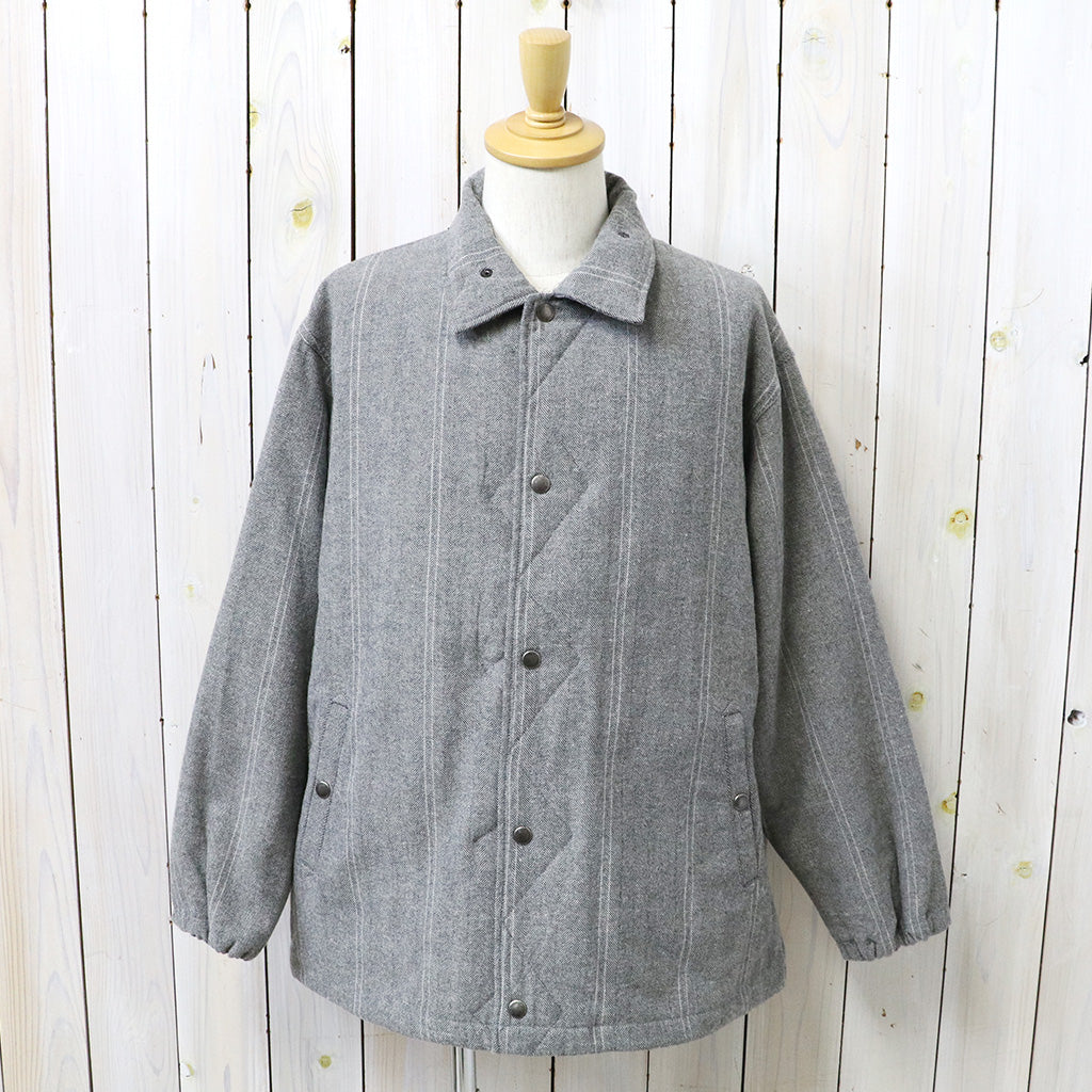 ENGINEERED GARMENTS : Wind Breaker-Wool Striped HB (Lt.Grey)
