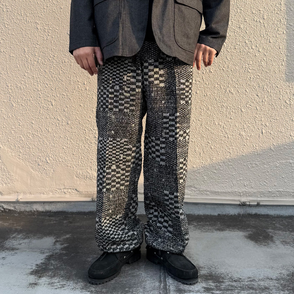 ENGINEERED GARMENTS : Knit Leisure Pant-Pattern Block Jacquard
