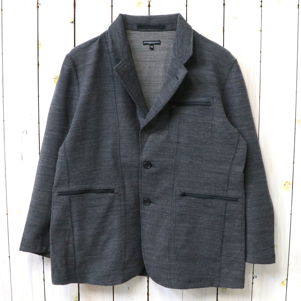 【SALE50%OFF】ENGINEERED GARMENTS : Knit Leisure Jacket-Tri Blend Jersey Knit (Charcoal)