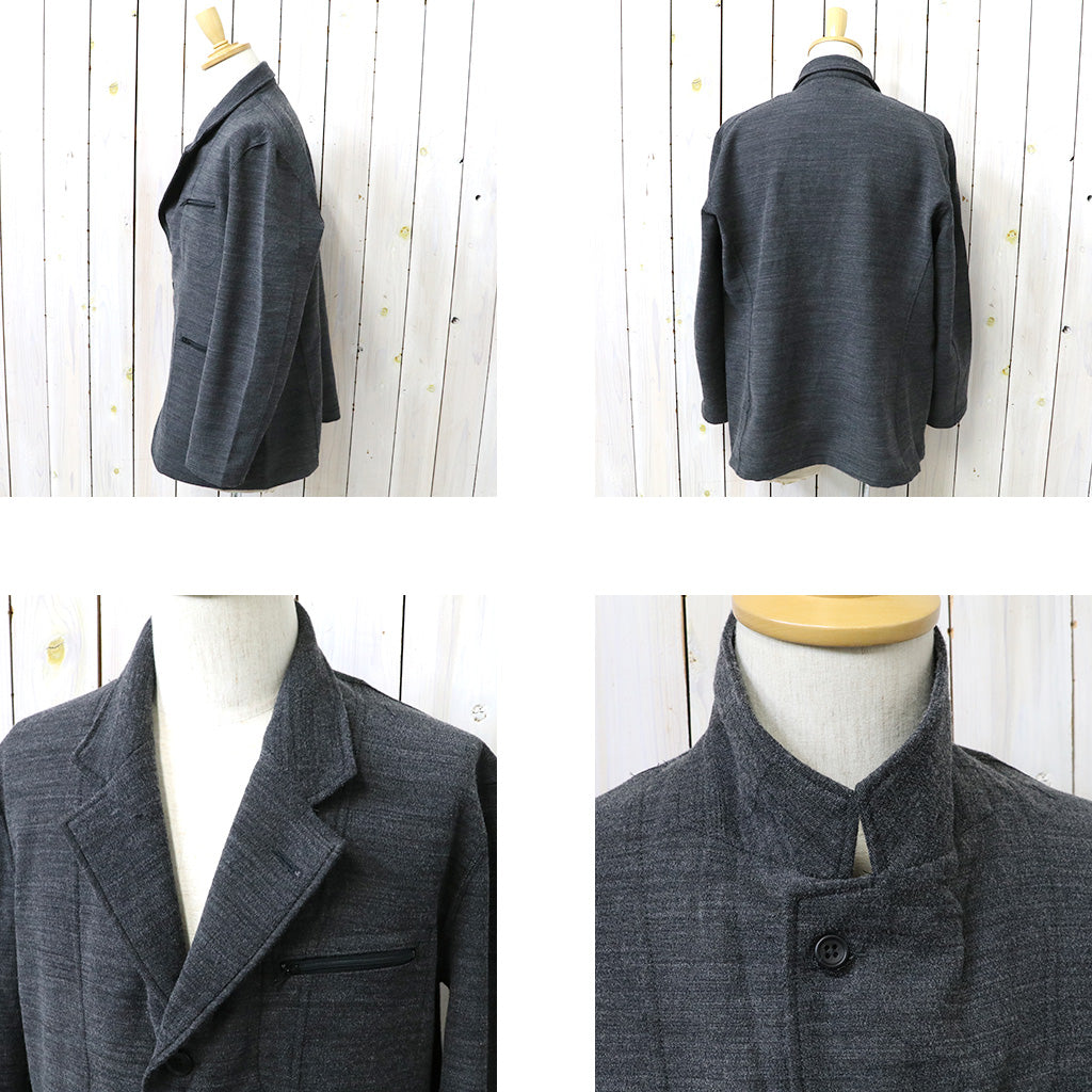 ENGINEERED GARMENTS : Knit Leisure Jacket-Tri Blend Jersey Knit (Charcoal)
