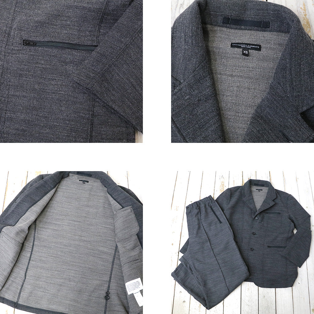 ENGINEERED GARMENTS : Knit Leisure Jacket-Tri Blend Jersey Knit (Charcoal)