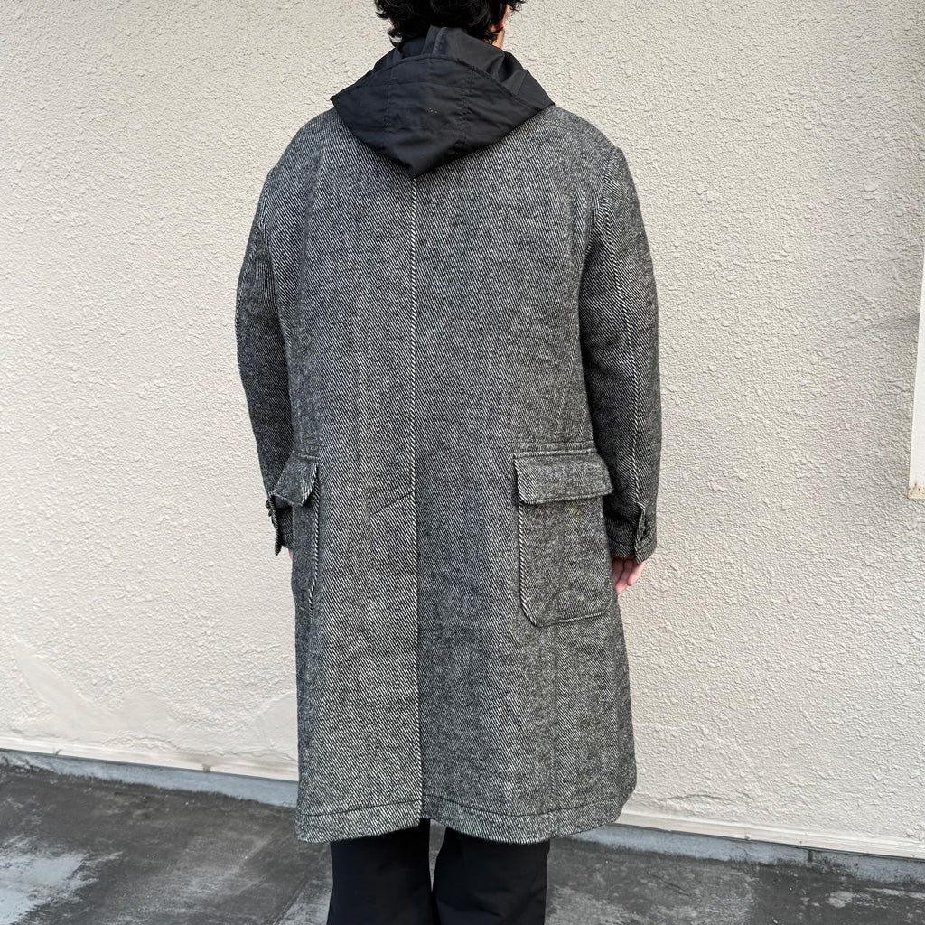 ENGINEERED GARMENTS : Chester Coat-Wool Shaggy Twill (Black)