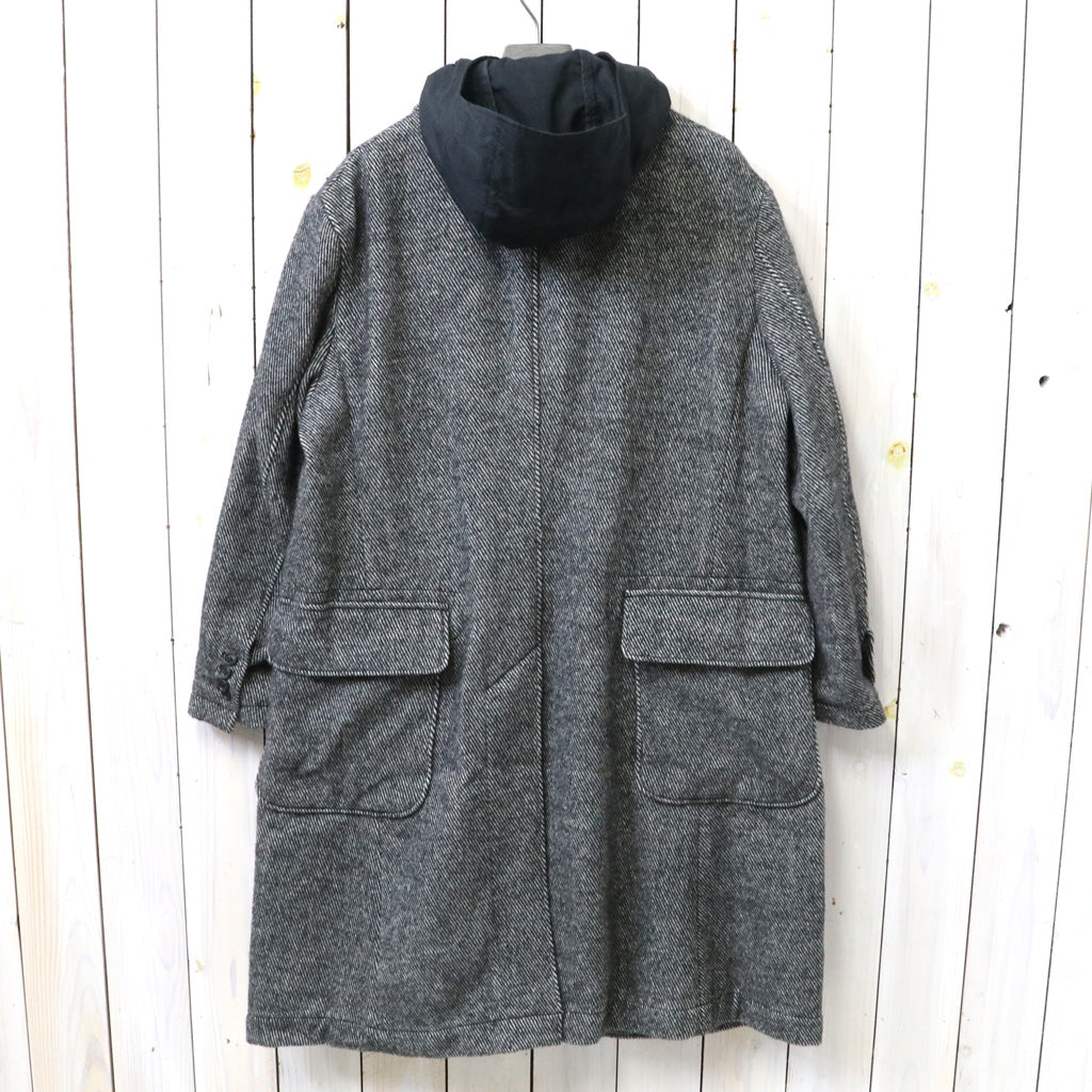 ENGINEERED GARMENTS : Chester Coat-Wool Shaggy Twill (Black)