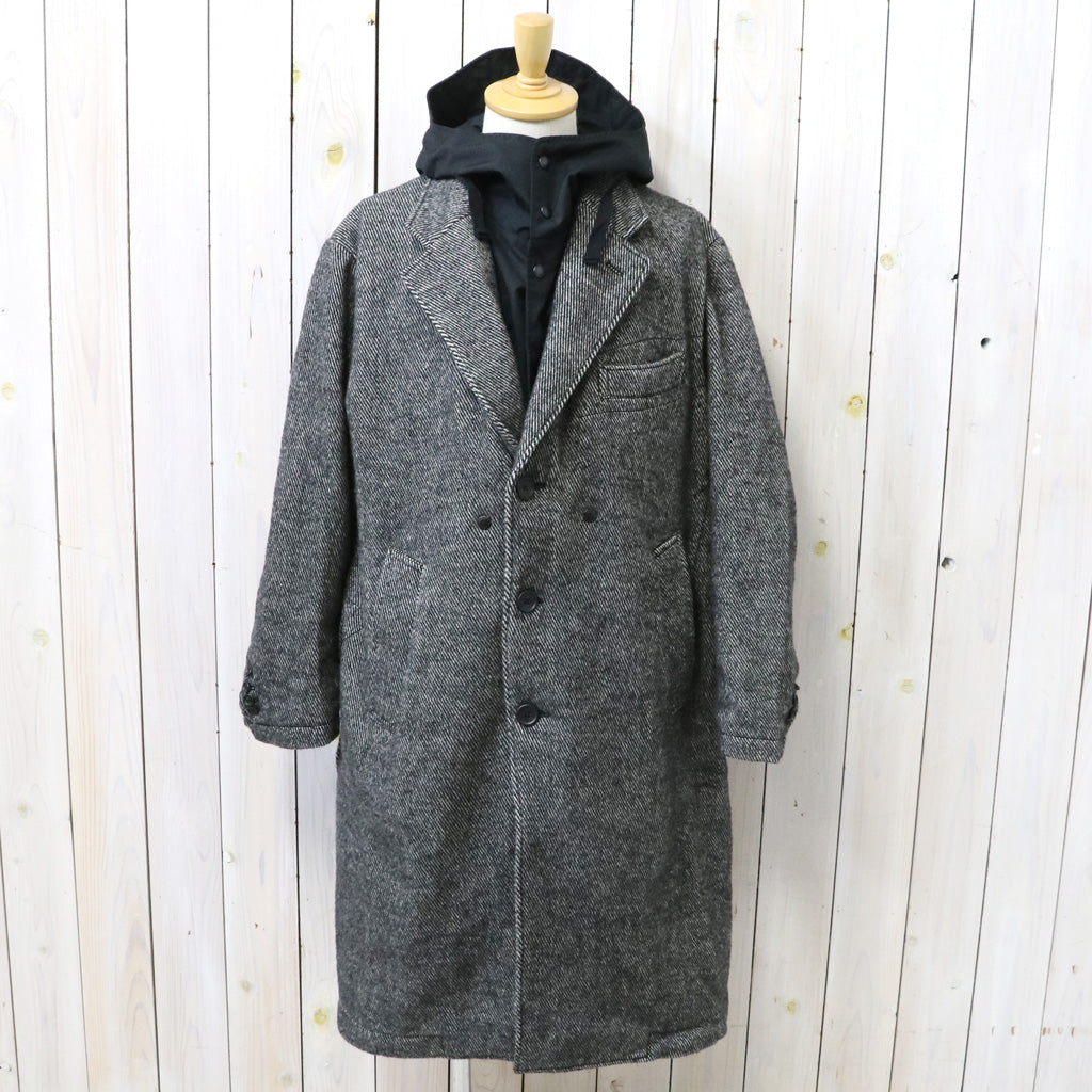 ENGINEERED GARMENTS : Chester Coat-Wool Shaggy Twill (Black)