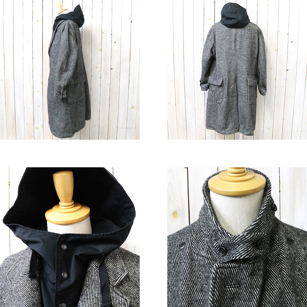 ENGINEERED GARMENTS : Chester Coat-Wool Shaggy Twill (Black)