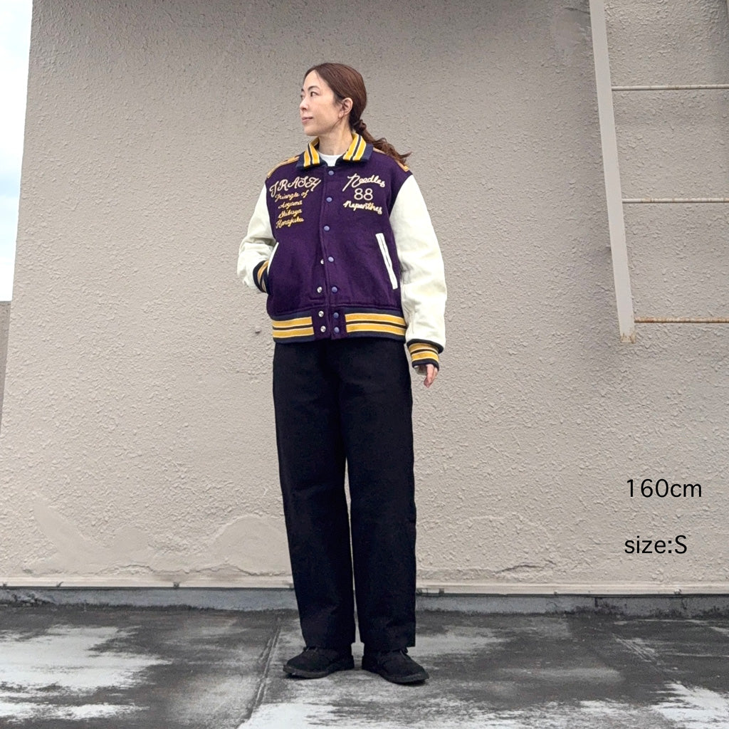 Needles : Lettered Jacket-Wool Melton (Purple)