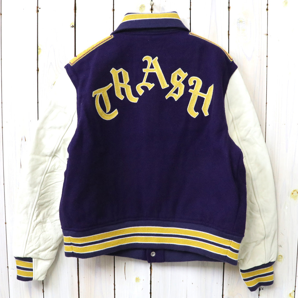 Needles : Lettered Jacket-Wool Melton (Purple)