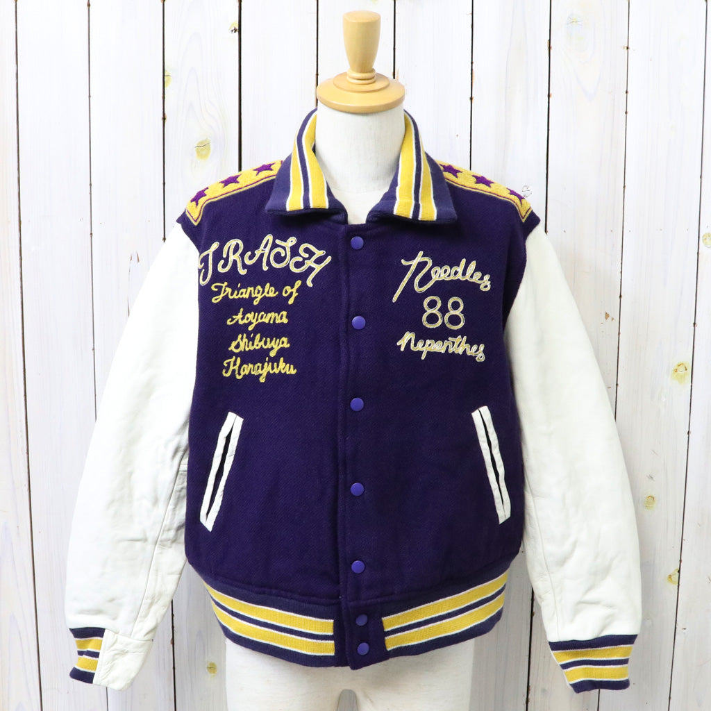 Needles : Lettered Jacket-Wool Melton (Purple)