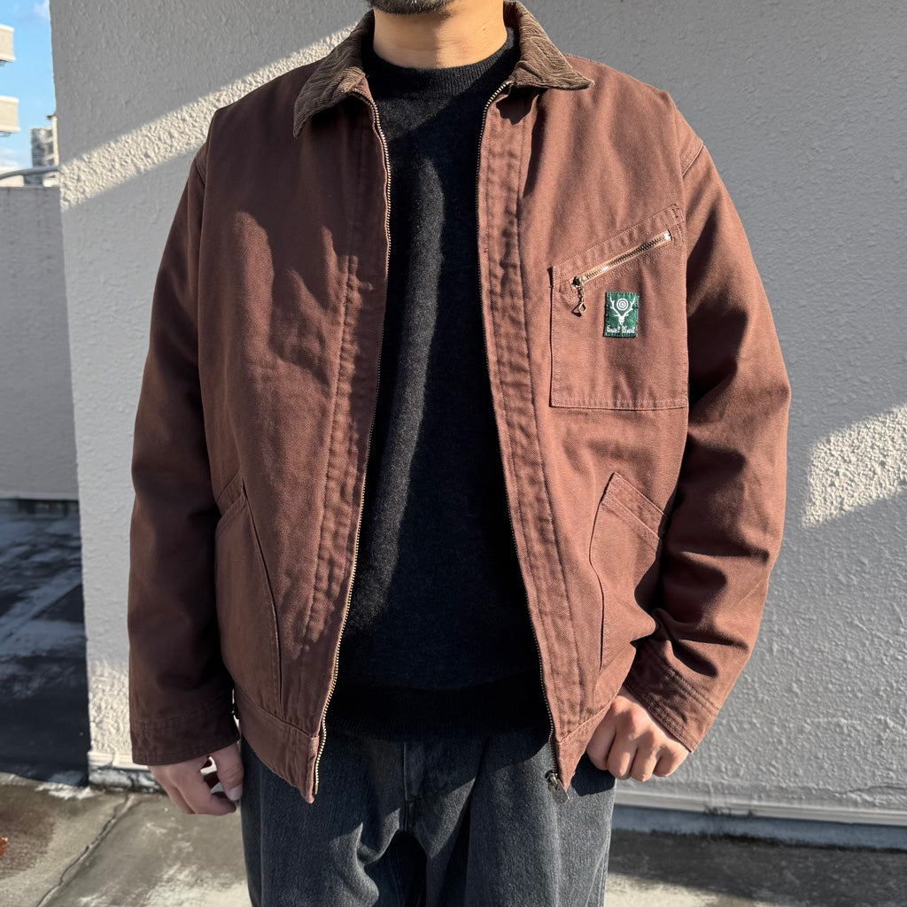 SOUTH2 WEST8 : Work Jacket-11.5oz Cotton Canvas (Brown)