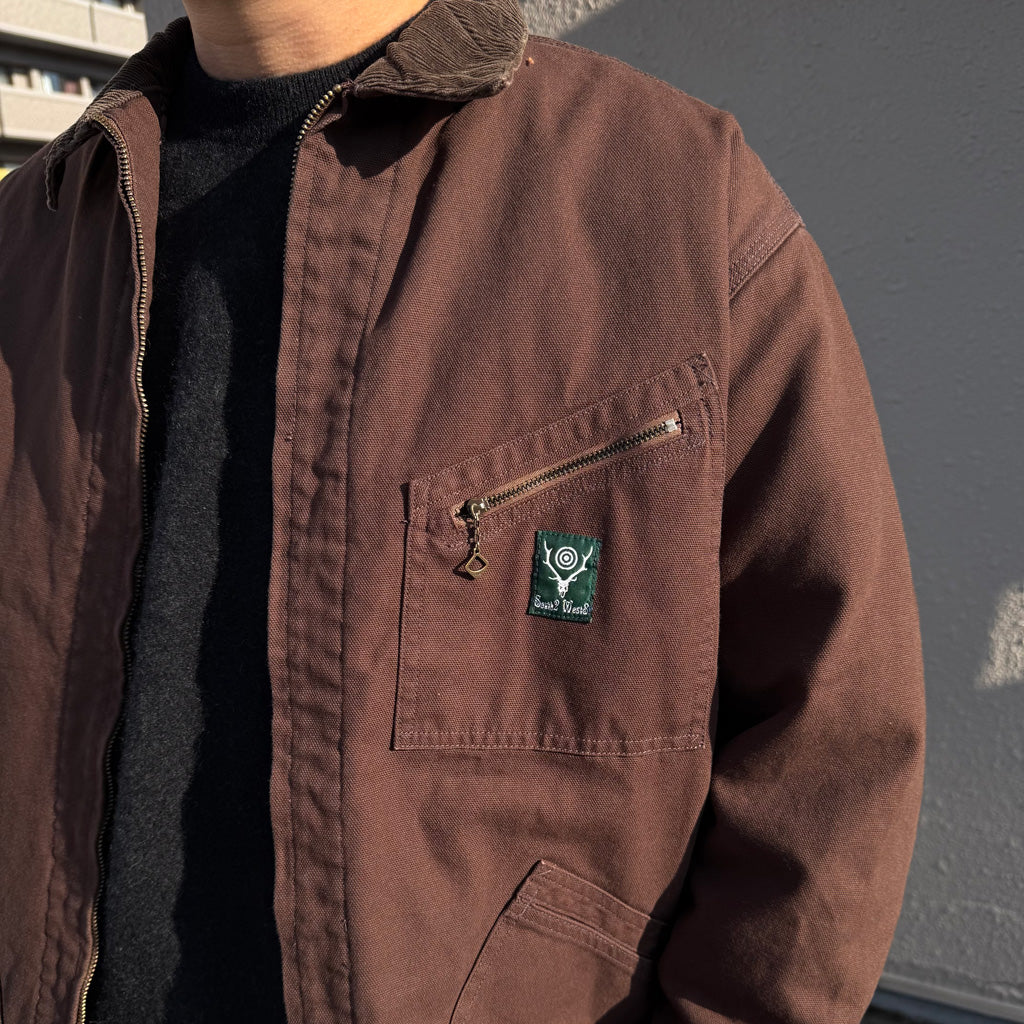 SOUTH2 WEST8 : Work Jacket-11.5oz Cotton Canvas (Brown)