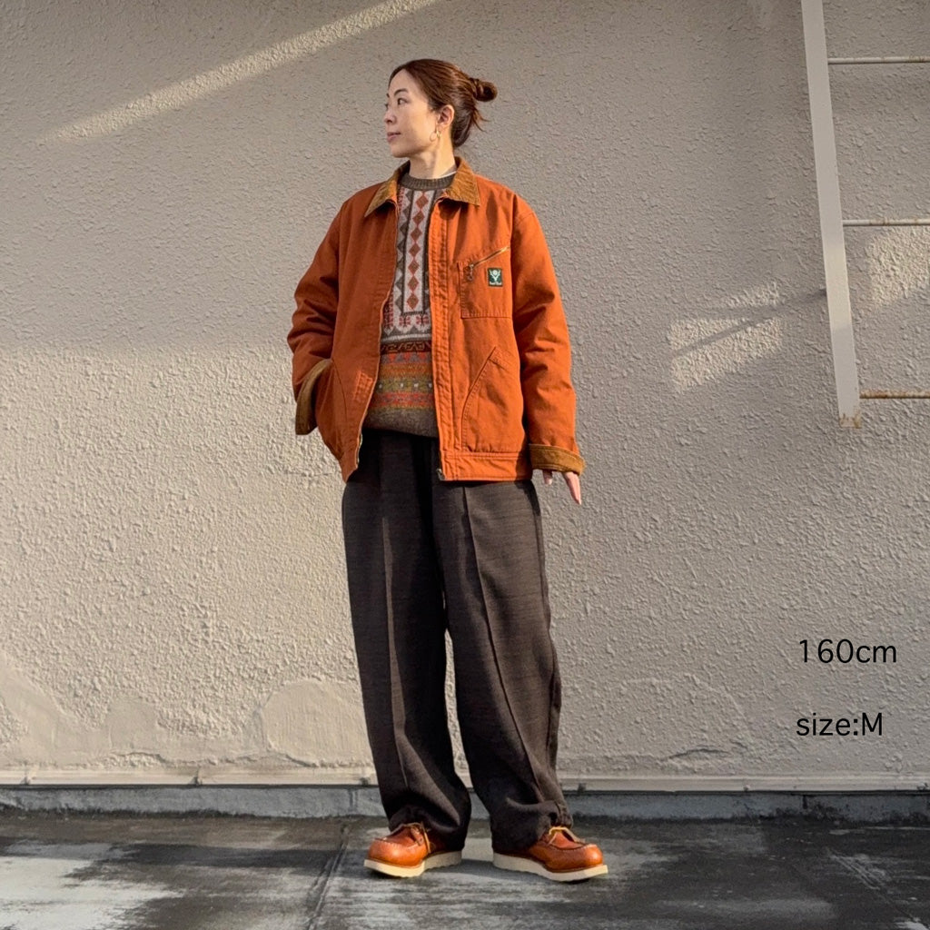 SOUTH2 WEST8 : Work Jacket-11.5oz Cotton Canvas (Brick)