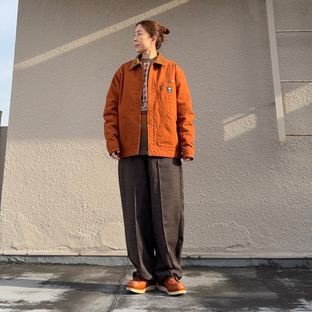 SOUTH2 WEST8 : Work Jacket-11.5oz Cotton Canvas (Brick)