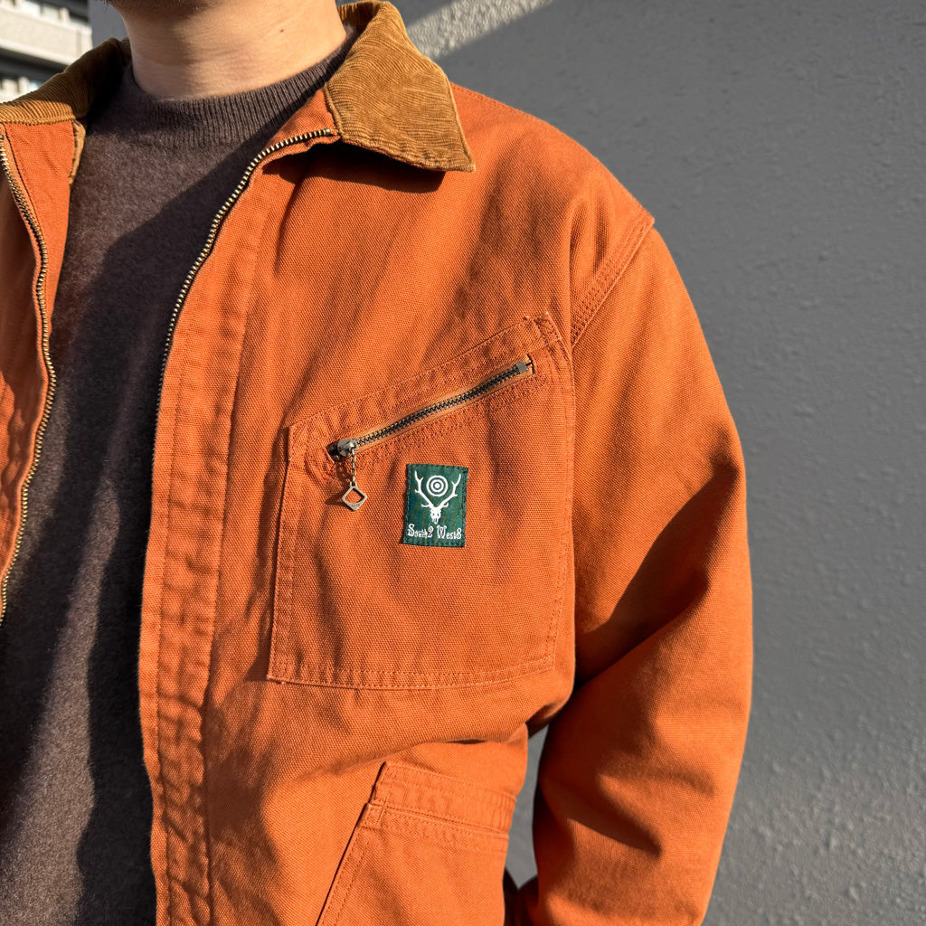 SOUTH2 WEST8 : Work Jacket-11.5oz Cotton Canvas (Brick)