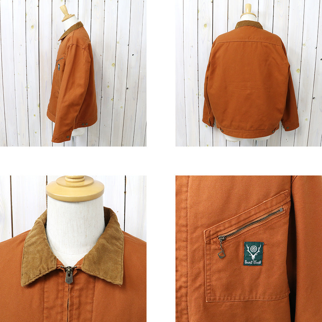 SOUTH2 WEST8 : Work Jacket-11.5oz Cotton Canvas (Brick)