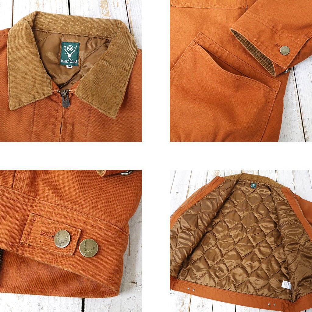 SOUTH2 WEST8 : Work Jacket-11.5oz Cotton Canvas (Brick)