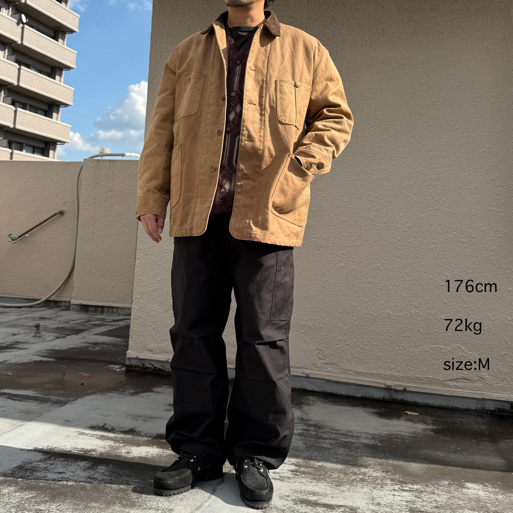 Needles : Coverall-Duck Canvas/Kakishibu Paint (Dk.Brown)