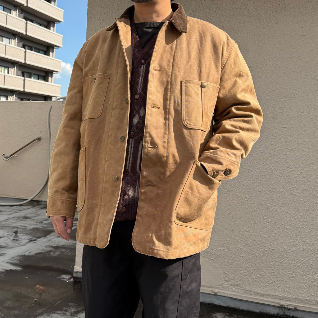 Needles : Coverall-Duck Canvas/Kakishibu Paint (Dk.Brown)
