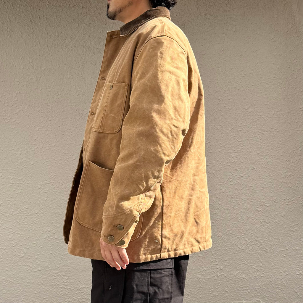 Needles : Coverall-Duck Canvas/Kakishibu Paint (Dk.Brown)