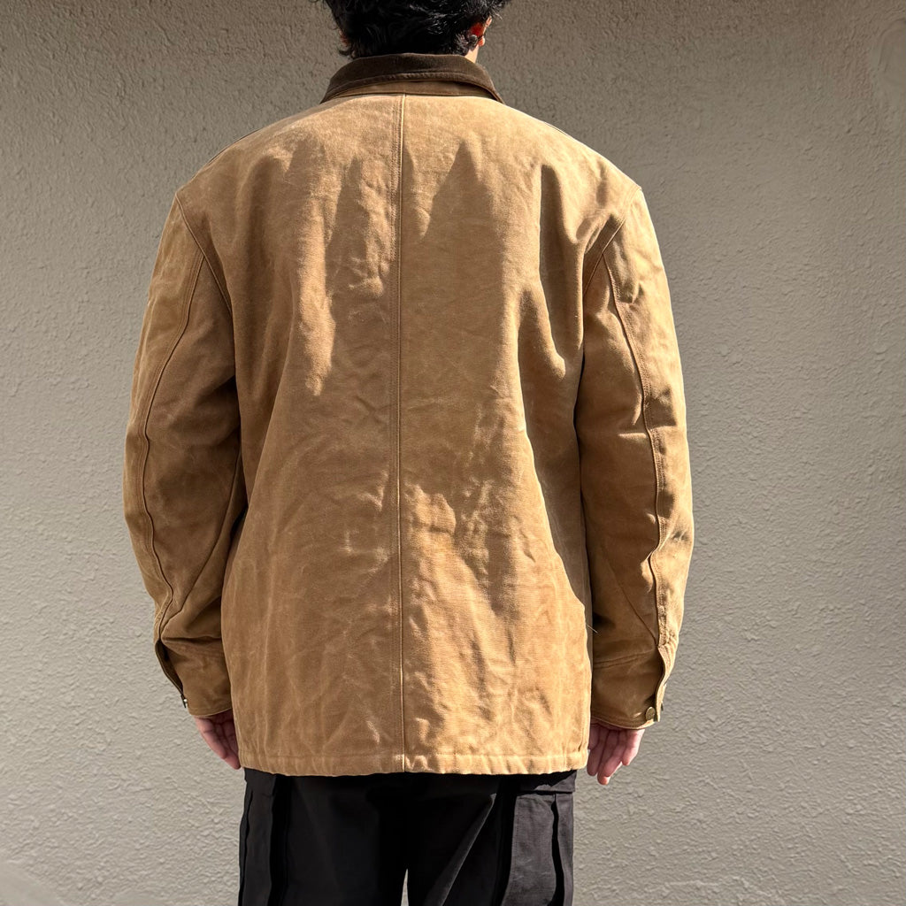 Needles : Coverall-Duck Canvas/Kakishibu Paint (Dk.Brown)
