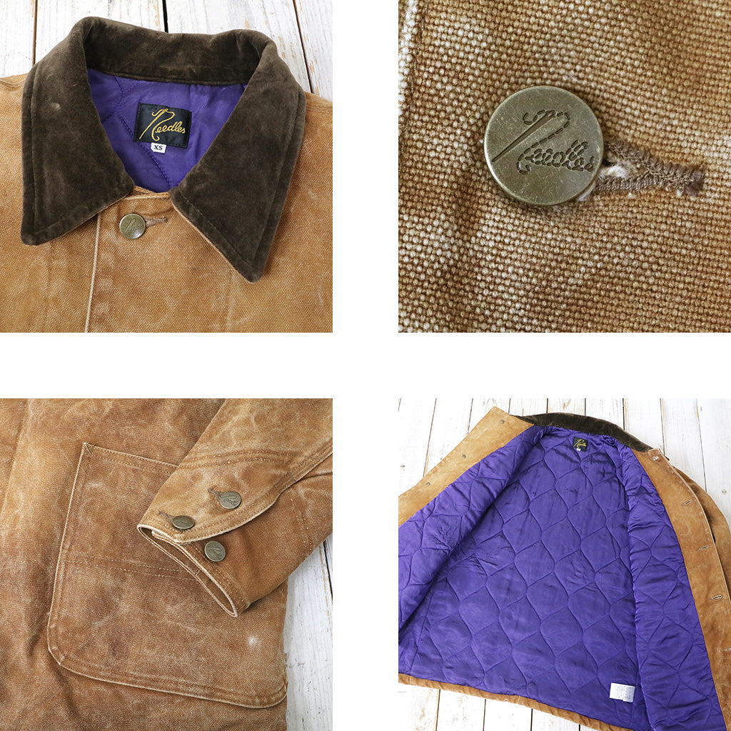 Needles : Coverall-Duck Canvas/Kakishibu Paint (Dk.Brown)