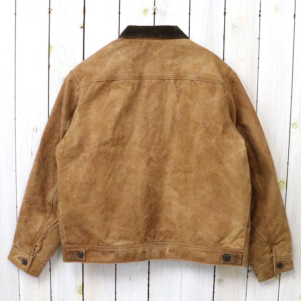 Needles : Zipped Work Jacket-Duck Canvas/Kakishibu Paint (Dk.Brown)