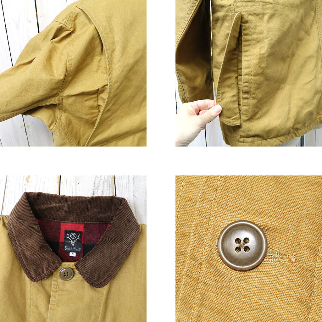 SOUTH2 WEST8 : Hunting Jacket-OX/Paraffin Coating (Mustard)